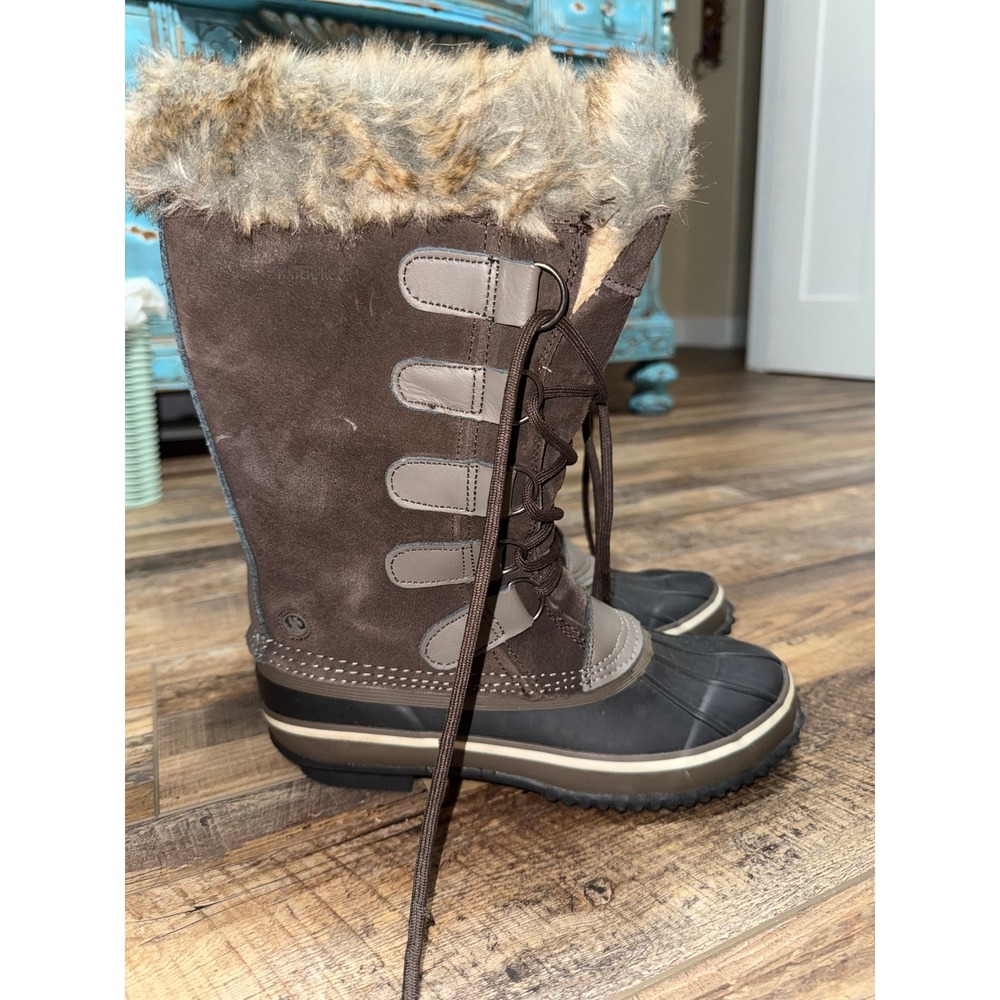 Northside Women Waterproof Insulated Winter Snow Boot  Lined Lace Up Brown Sz‎ 8 - Picture 4 of 7
